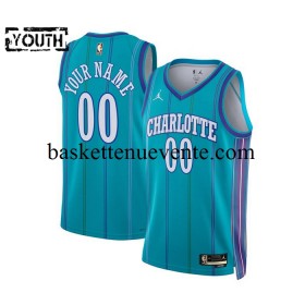 Maillot Basket Charlotte Hornets Personnalisé Jordan 2023-2024 Classic Edition Bleu Swingman - Enfant